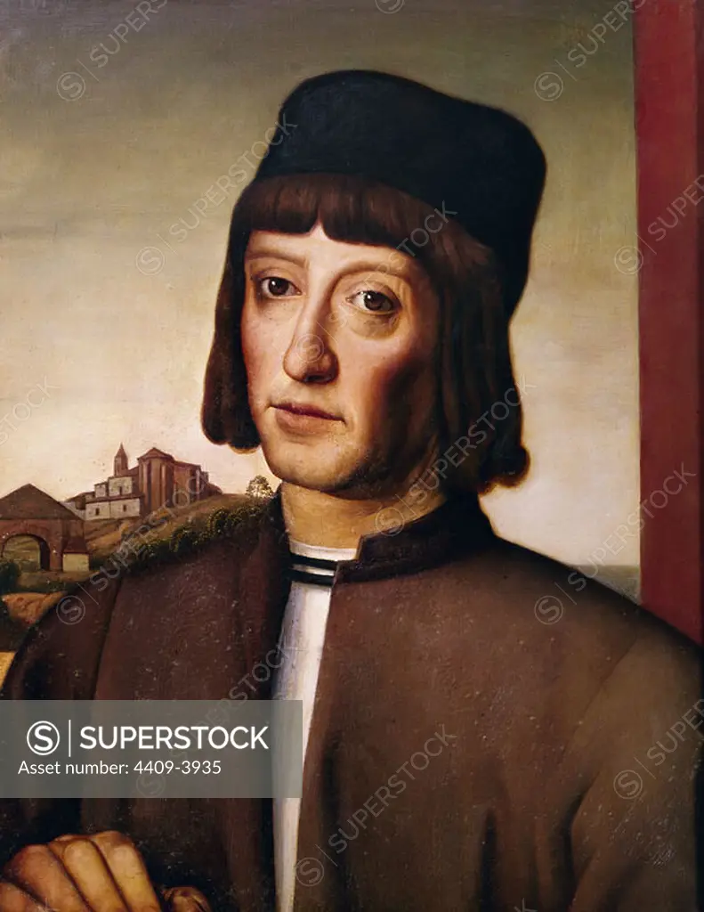 MARTIN ALONSO PINZON (1440-1493) - CAPITAN DE LA CARABELA PINTA. Location: MUSEO NAVAL / MINISTERIO DE MARINA. MADRID. SPAIN.