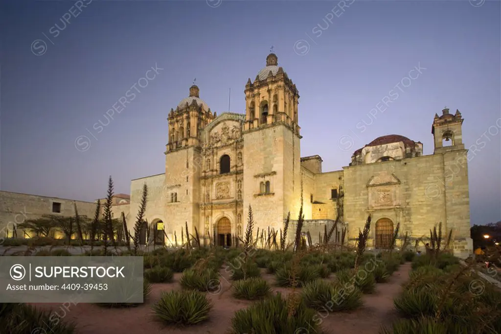 Mexico. Oaxaca de Juarez. Santo Domingo de Guzman Church and Monastery (17th century). First of all, agave plantation.