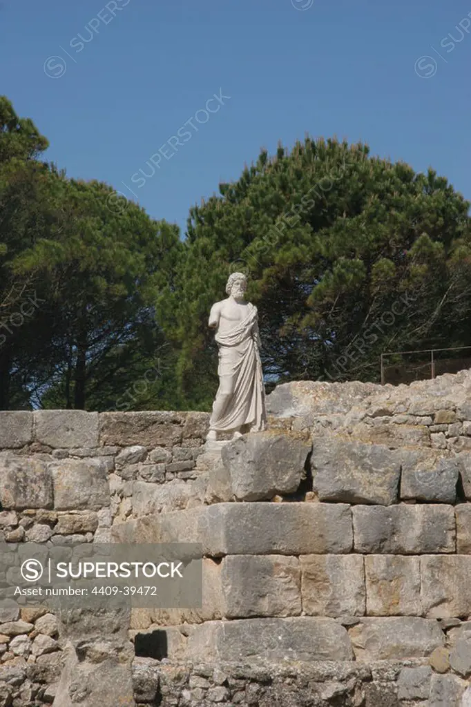 Emporium. 570 BC. Asclepius, god of medicin. Neapolis. Girona province. Catalonia. Spain.