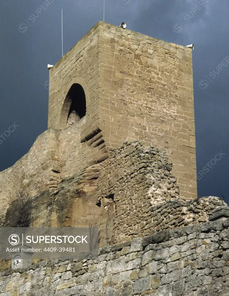Spain. Aragon. Mora de Rubielos. Castle (12th at 14th century).