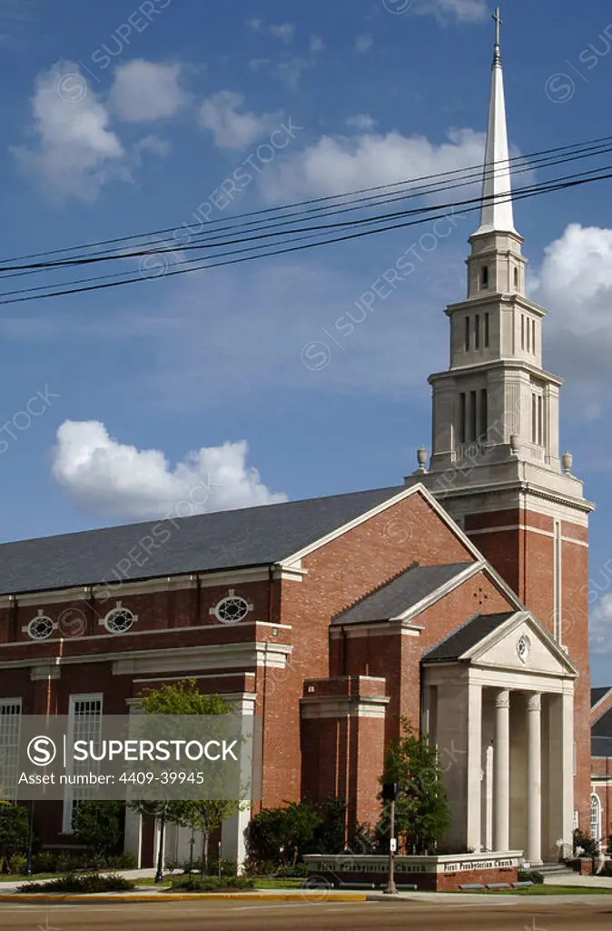 Jackson. First presbyterian church State of Mississippi. USA.