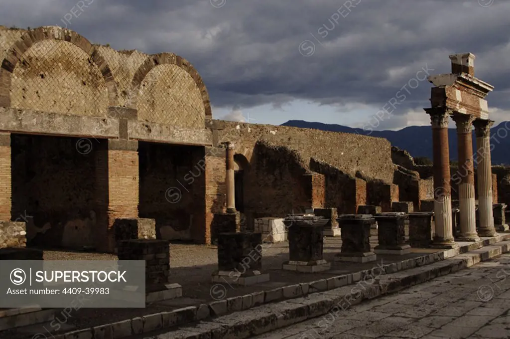 Italy. Pompeii. Ruins.