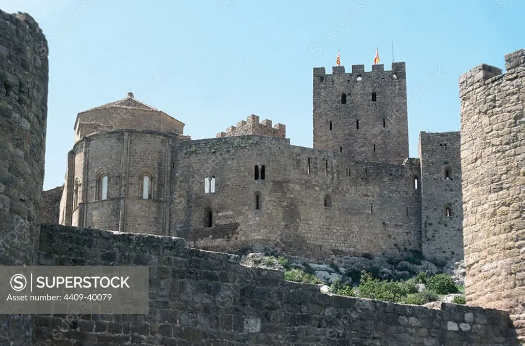 Spain. Aragon. Loarre Caste. Complex built during 11th-12th centuries.