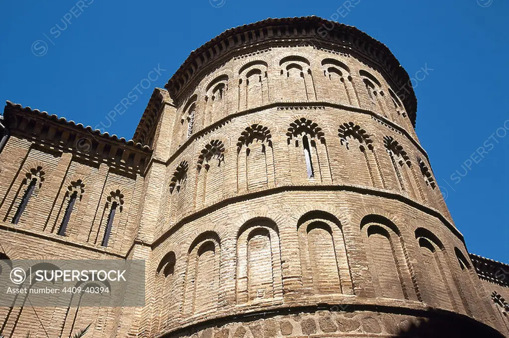 Spain. Toledo. Saint Bartholomew Church. 14th century. Apse with Moorish arches.