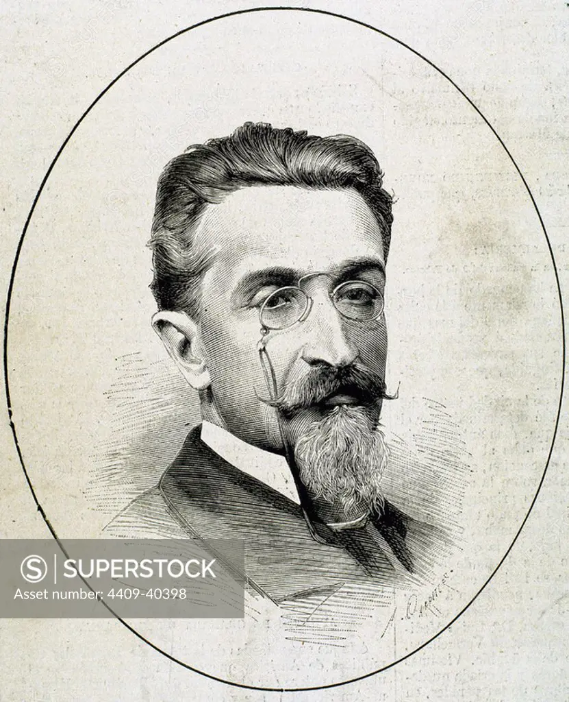 Jose Maria de Pereda (1833-1906). Spanish writer.