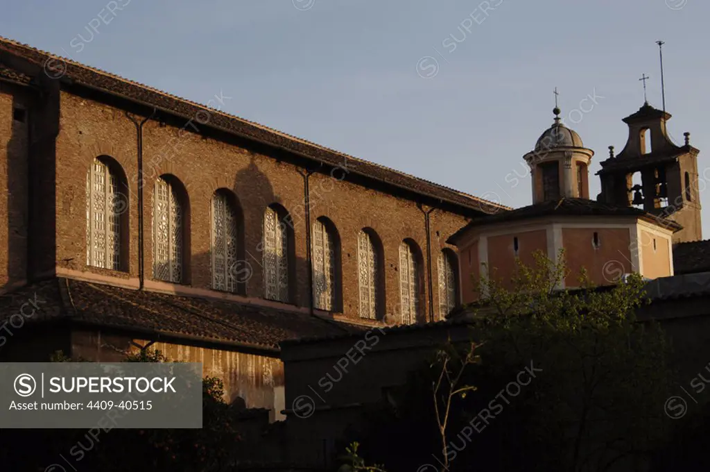 Italy. Rome. Basilica of Saint Sabina. Built by Peter of Illyria. 5th century. Exterior.