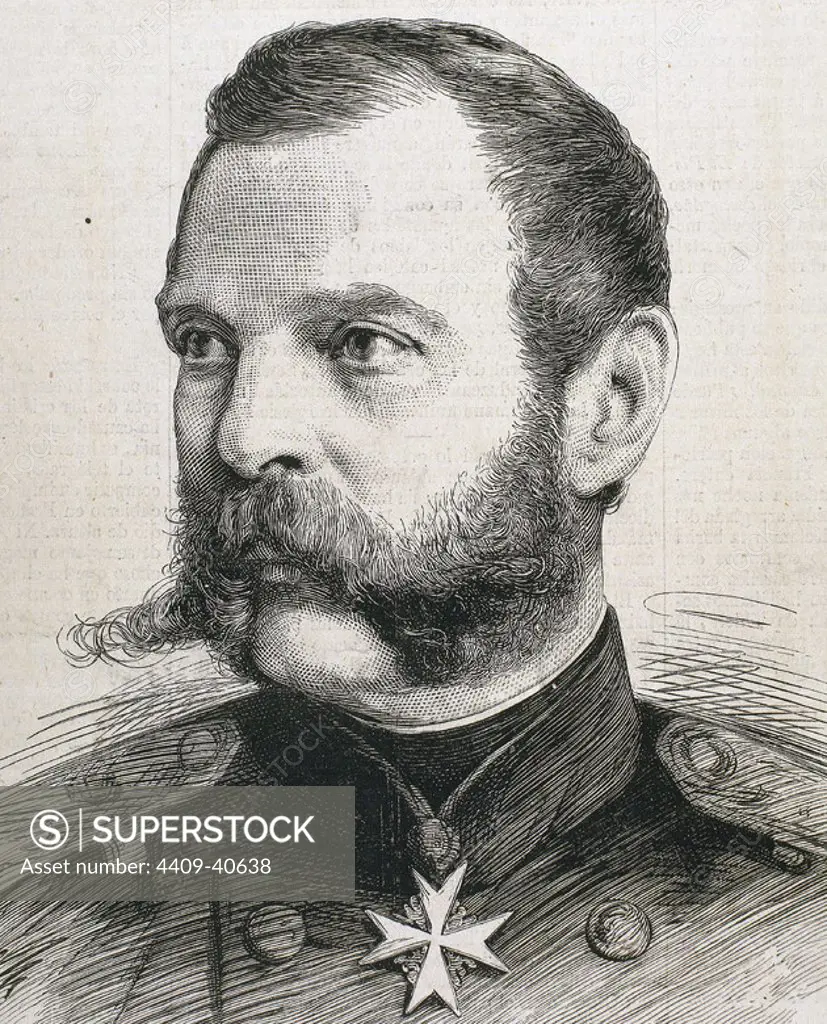 Alexander II (1818-1881). Tsar of Russia (1855-1881). Engraving.