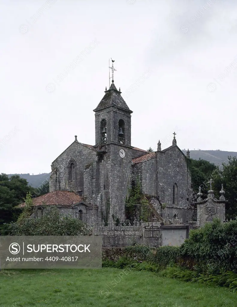 Spain. Galicia. Melon. Cistercian monastery of St. Mary, founded in 1142. Church.