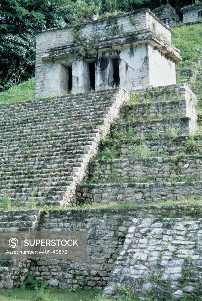 Pre-Columbian Art. Maya. 7th-8th centuries. Temple of Bonampak. Chiapas. Mexico.