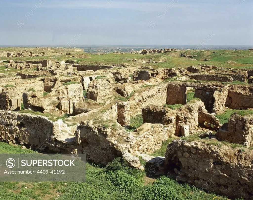 Syria. Dura-Europos, Hellenistic, Parthian and Roman city. Today, Salhiye_. Temple of Atargatis. Photo taken before civil war.