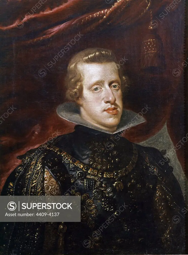Portrait of Philip IV. Madrid, Royal Palace. Author: PETER PAUL RUBENS. Location: PALACIO REAL-PINTURA. MADRID. SPAIN. PHILIP IV OF SPAIN. FELIPE III HIJO. MARGARITA DE AUSTRIA HIJO. AUSTRIA MARGARITA HIJO.