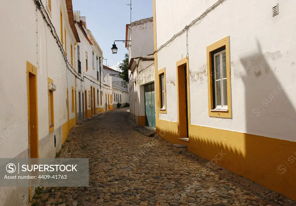 Portugal. Evora. Street. Old Town. Alentejo region.