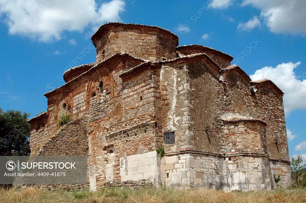 BYZANTINE ART. REPUBLIC OF ALBANIA. St. Nicholas Church, built in the XIII and remodeled in the eighteenth and nineteenth centuries. Mesopotam.