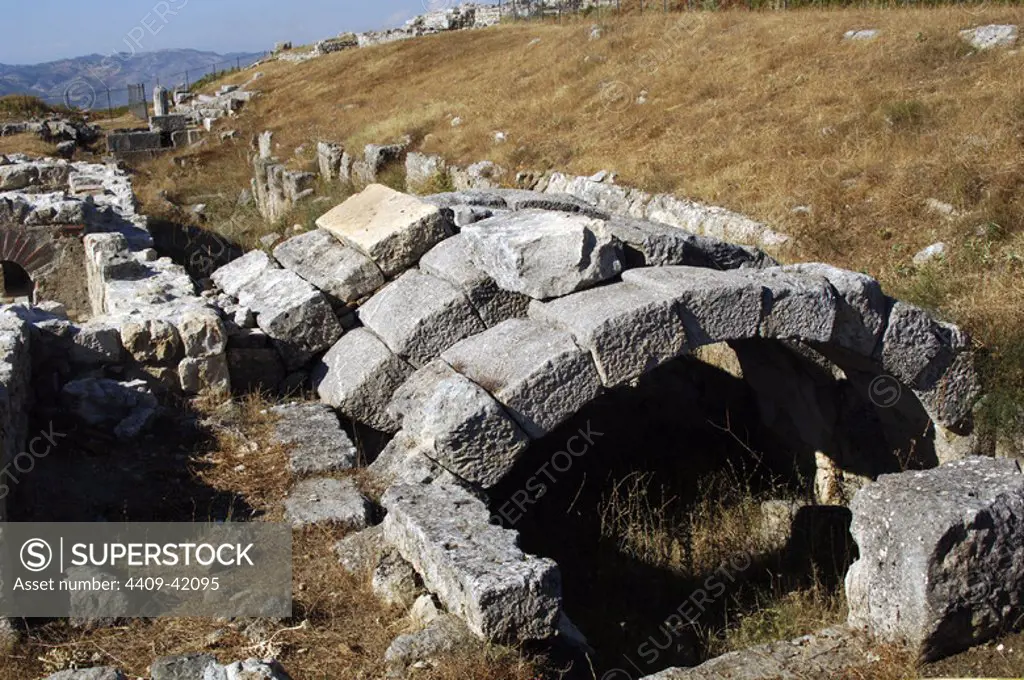 Albania. Byllis. Founded by the Illirians in the 4th century B.C. Ruins.