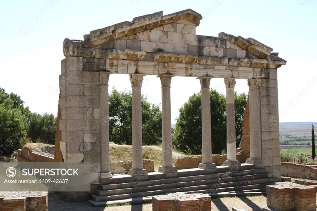 Greek ART. Hellenistic period. Republic of Albania. Bouleterion, building dated in the II century AD. Ruins of Apollonia. Fier.
