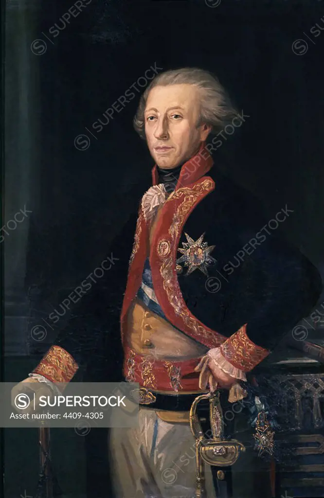 GENERAL ANTONIO RICARDOS CARRILLO DE ALBORNOZ (1727-1794) - MILITAR ESPAÑOL - SIGLO XVIII. Location: ALCAZAR / MUSEO DEL EJERCITO-COLECCIÓN. Toledo. SPAIN.