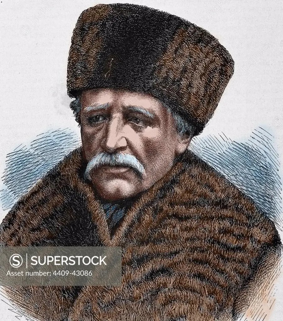 Nordenskjold (Nordenskio¨ld), Adolf Erik, Baron (1832-1901). Polar explorer and naturalist Swedish Finnish origin. Engraving.