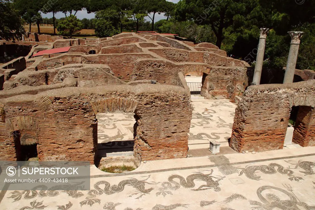 Baths of Neptune. Ostia Antica. Italy.