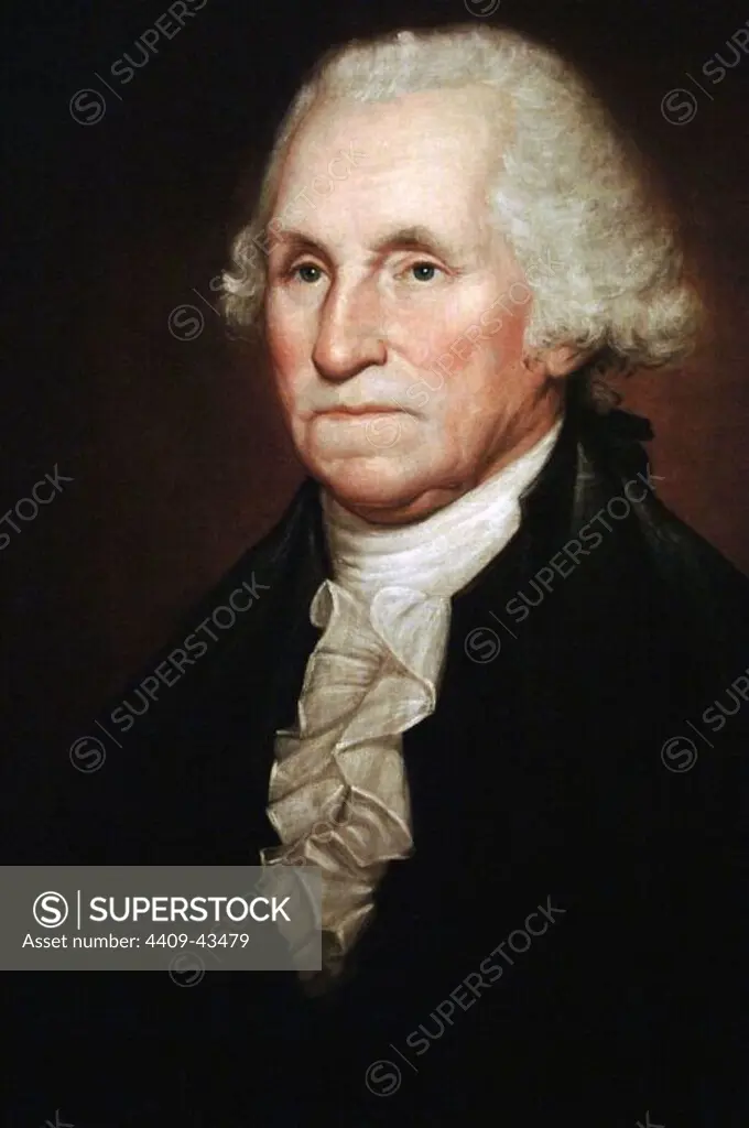George Washington (1732-1799). First President of the United States (1789-1797). Portrait (1795) by Rembrandt Peale (1778-1860). National Portrait Gallery. Washington D.C. United States.