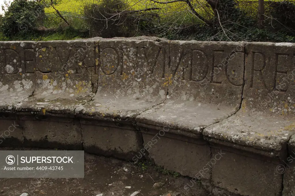 Italy. Pompeii. Roman inscription.