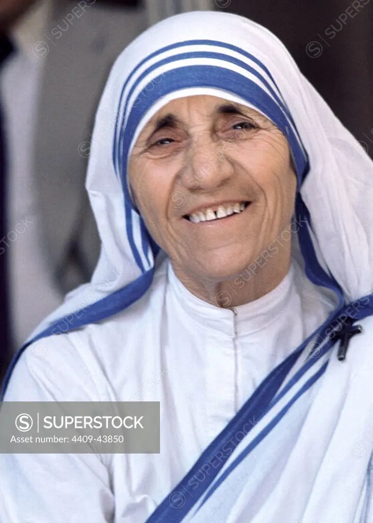 Mother Teresa (1910-1997). Roman Catholic nun, founder of the Missionaries of Charity.