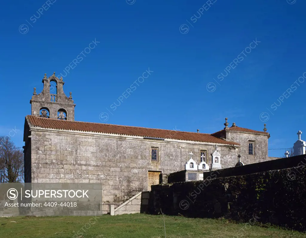 Spain. Galicia. Maceda. Church of Saint Peter. 16th Century.