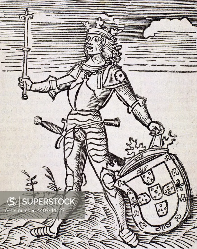 Vespucci, Amerigo (1454-1512). Italian navigator, explorer and cartographer. Engraving.