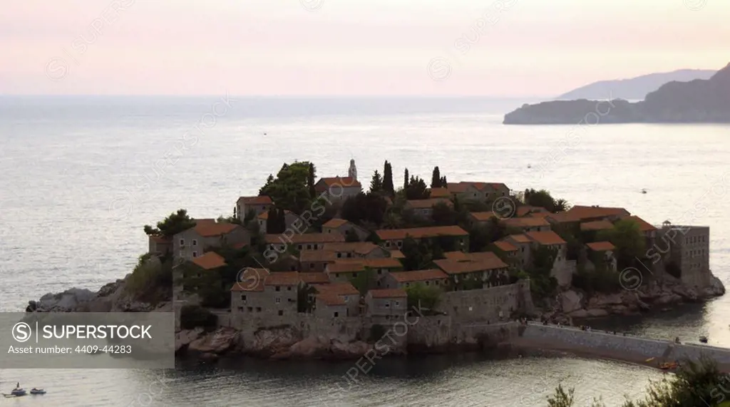 Republic of Montenegro. Sveti Stefan island.