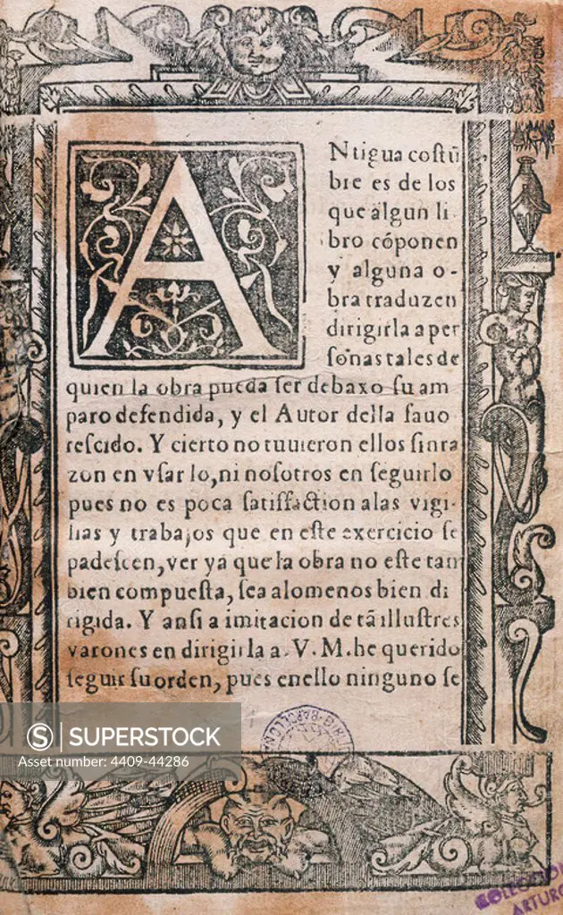 Juan de Iciar (1522-1573). Spanish calligrapher. Ortographia practica. Prince Edition. Printed in Zaragoza, 1548. Library of Catalonia. Barcelona. Spain.