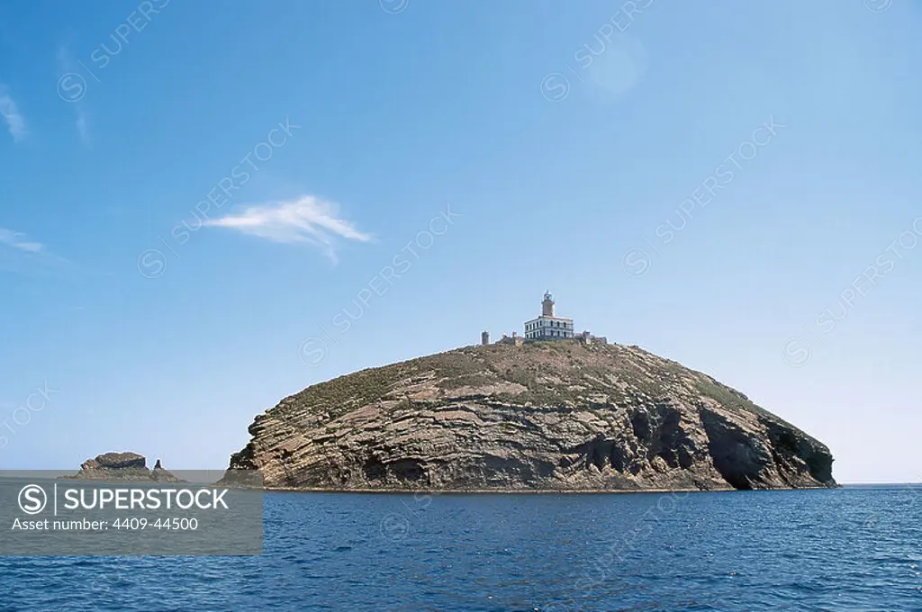 Columbretes Island Natural Park. Protected since 1988. Province of CastellUn. Valencia. Spain.