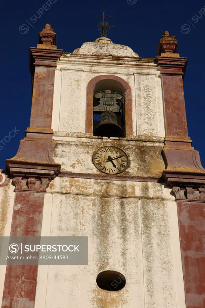 Portugal. Silves Cathedral (15th century). Bell tower. Detail. Algarve.