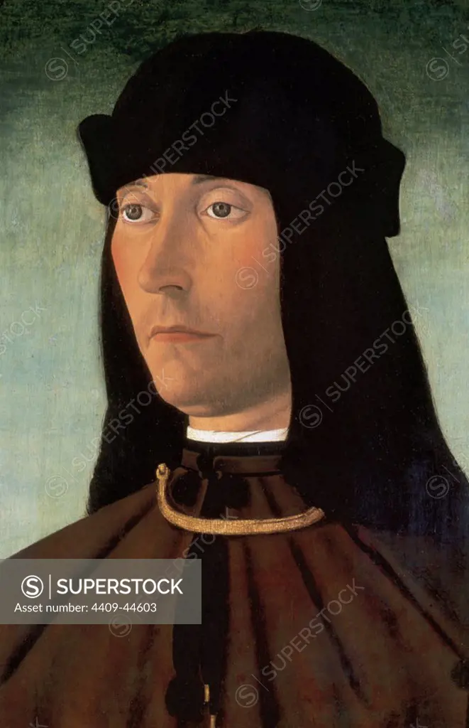 Alessandro of Richao (1491). Oil on wood by Philip Mazzola. Italy.