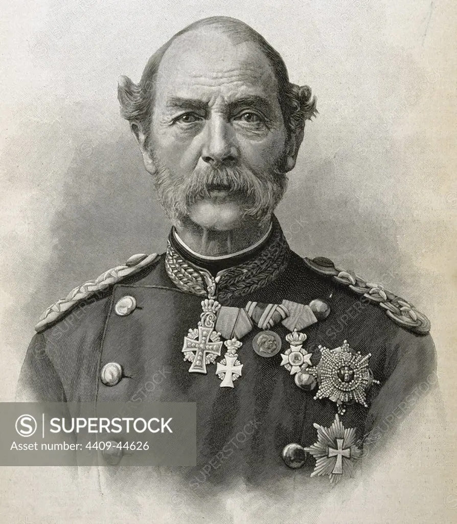 Christian IX (1818-1906). King of Denmark from 1863 to 1906. Engraving.