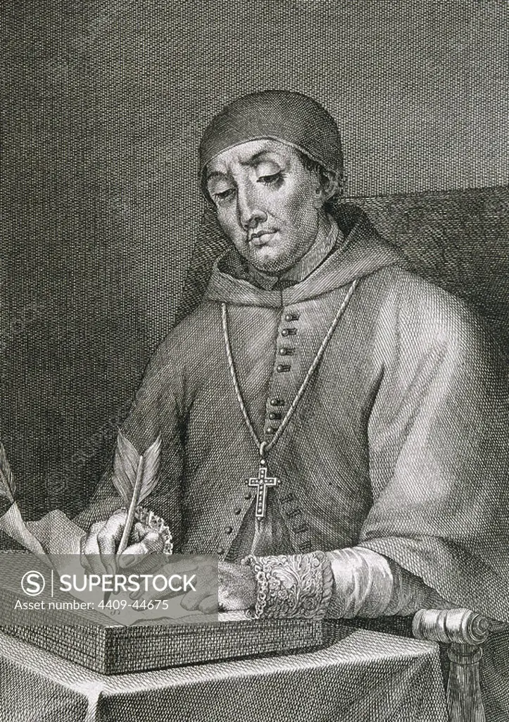 Alonso Fernandez de Madrigal (El Tostado) (1400-1455). Spanish writer and clergyman. Engraving.