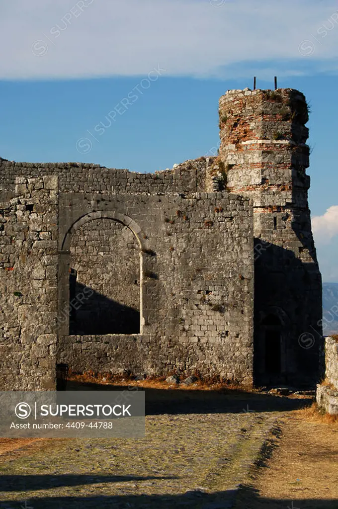 Republic of Albania. Shkodra (Scutari). St. Stephen's Church within the Rozafa castle.