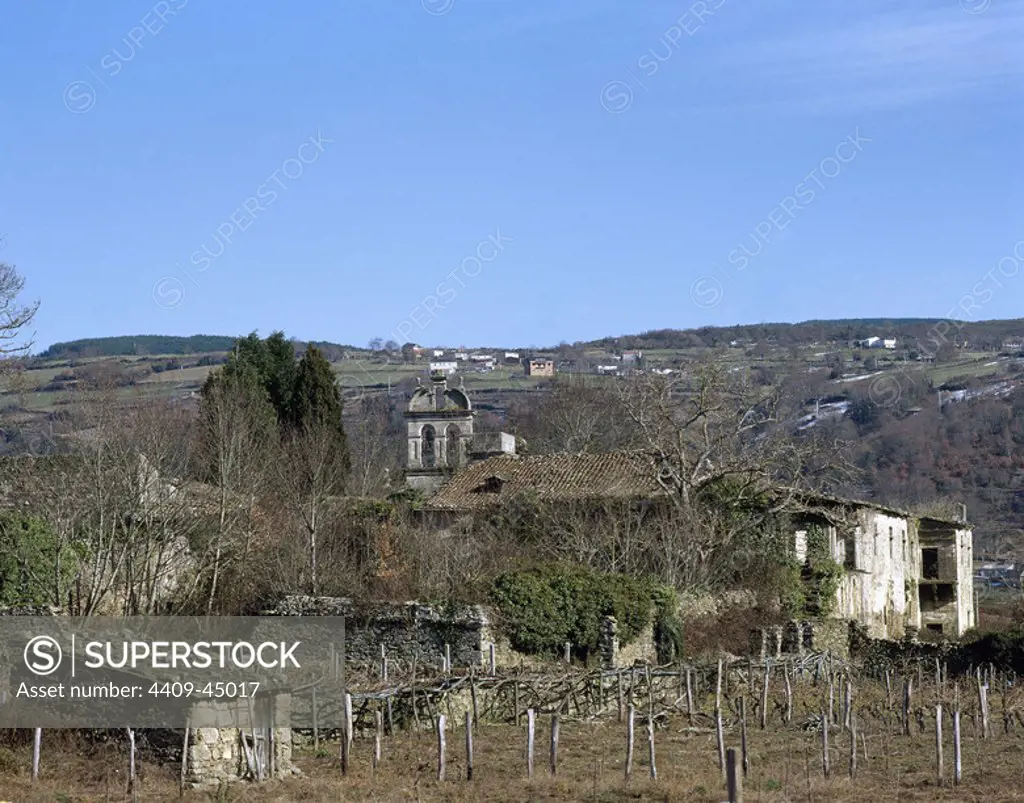 Spain. Galicia. Monastery of Saint Paio of Abeleda. Exterior.