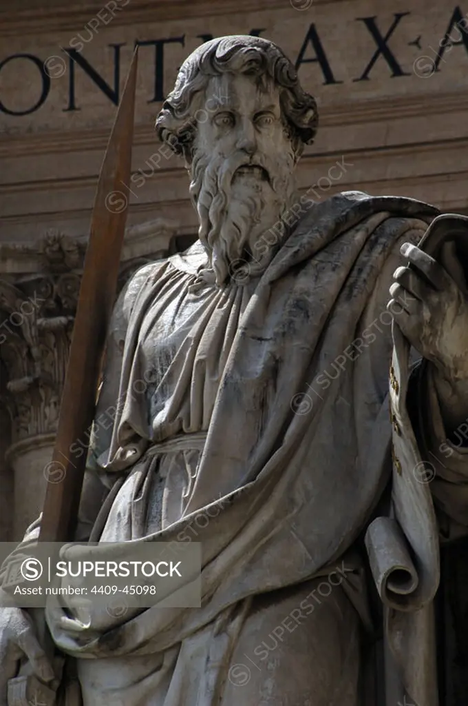 Paul the Apostle (5-67 A.C). Statue. Saint Peter's Square. Vatican City.