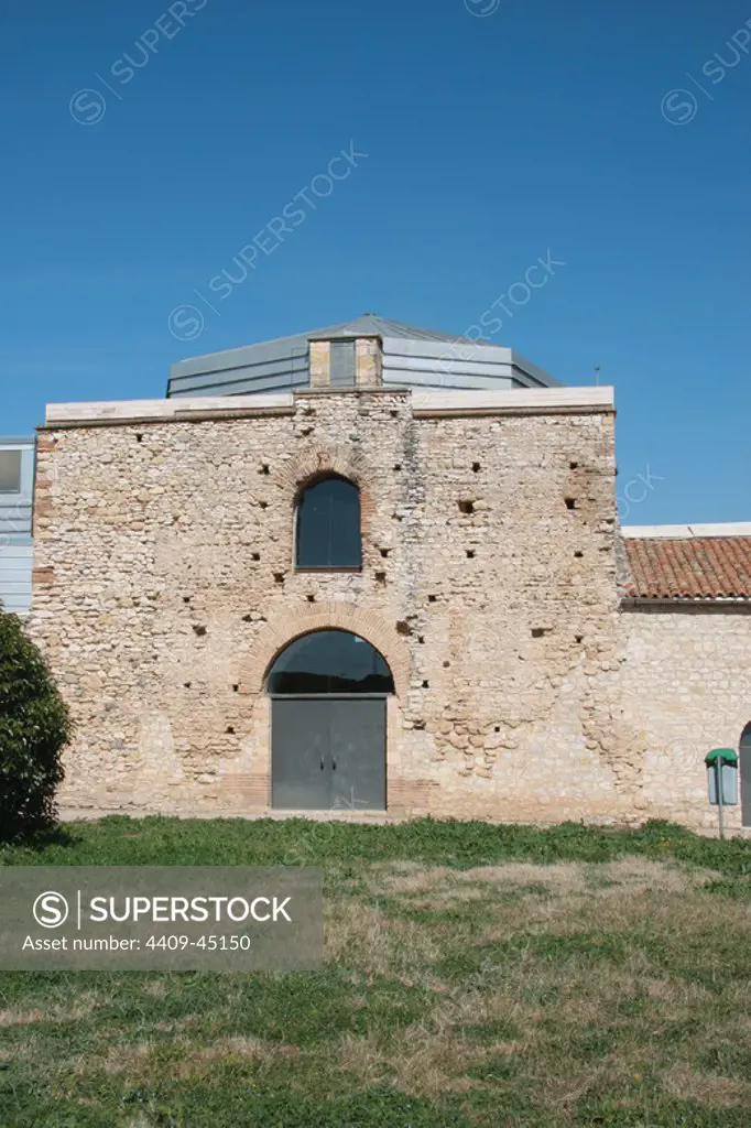 Roman Art. Paleo-Christian Art. Mausoleum of Centcelles. Exterior. Roman Village. Constanti. Province Tarragona. Catalonia. Spain. Europe.