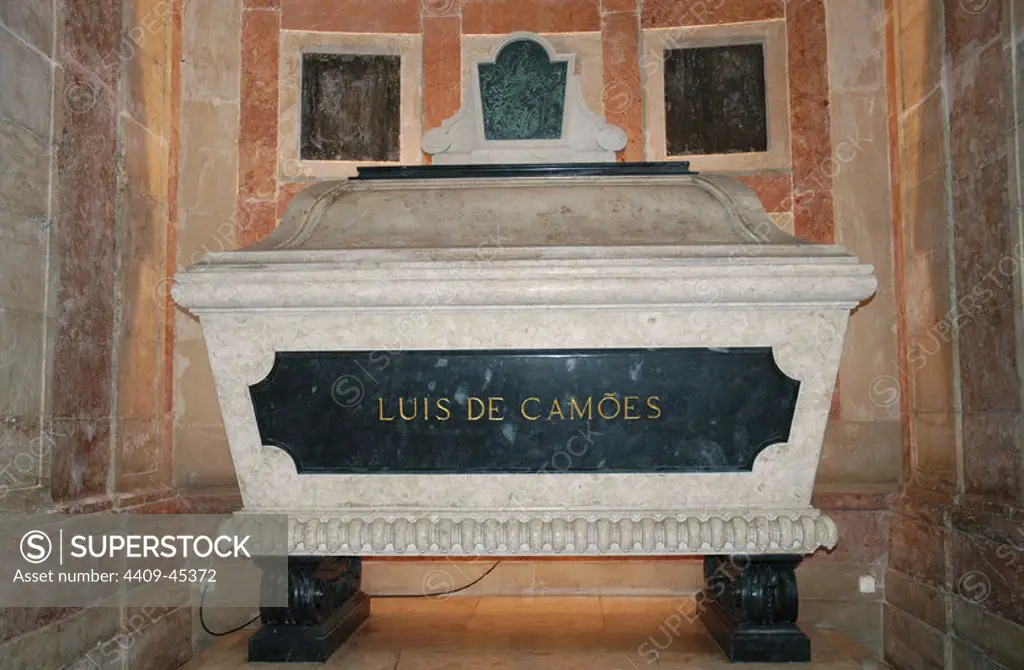 Portugal. Lisbon. Church of Santa Engracia. National Pantheon. Tomb of Luis de Camoes (1524-1580). Portuguese poet.