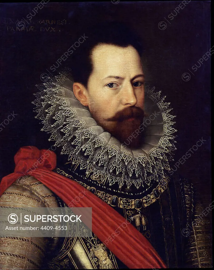 ALEJANDRO FARNESIO - DUQUE DE PARMA (1545-1592) - GENERAL AL MANDO DE FELIPE II - PINTURA FLAMENCA - SIGLO XVI. Author: OTTO VAN VEEN (1556-1629) OTTO VENIUS u O. VAENIS. Location: MUSEOS REALES DE BELLAS ARTES. Brüssel. Belgien.