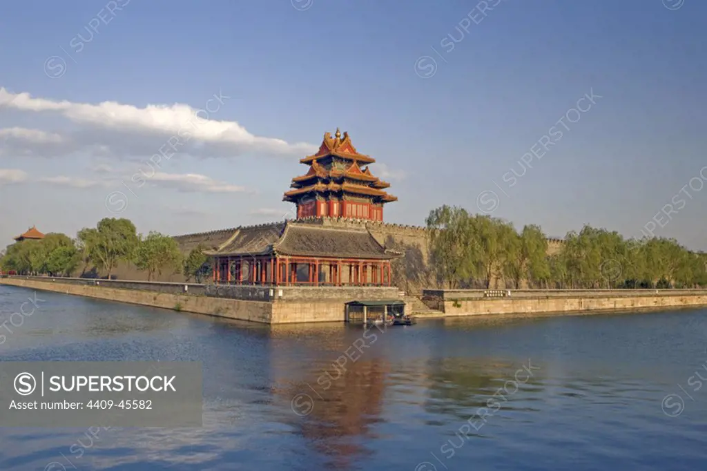 China. Beijing. Interior of the Forbidden City (15th century).