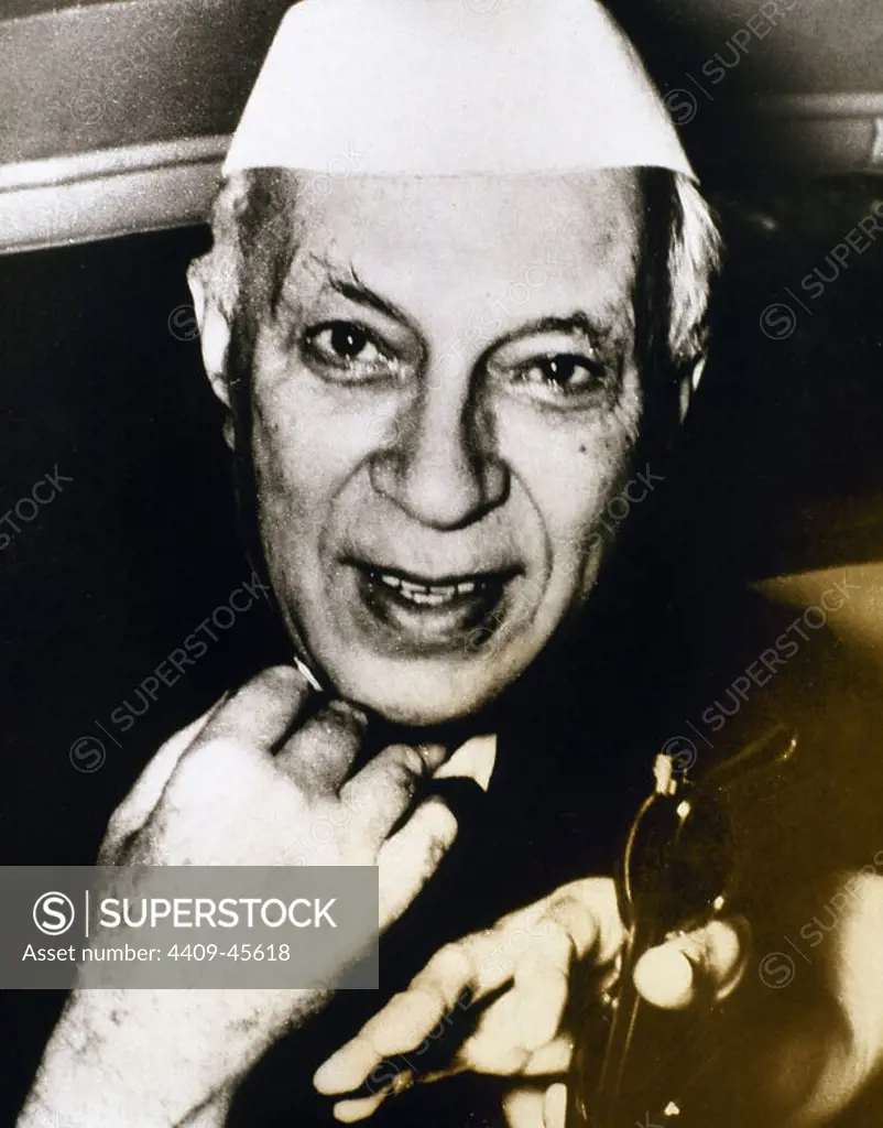 Jawaharlal Nehru (1889-1964). Indian statesman who was the first and longest-serving Prime Minister of India, from 1947 until 1964.