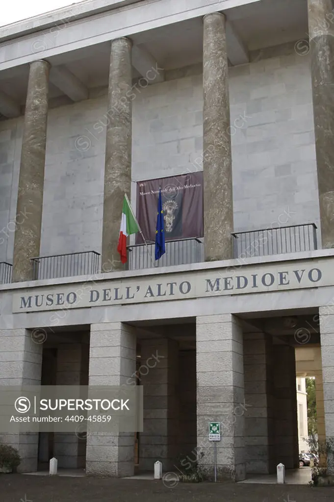 Italy. Rome. National Museum of the Early Middle Ages (Museo dell' Alto Medioevo). Exterior.