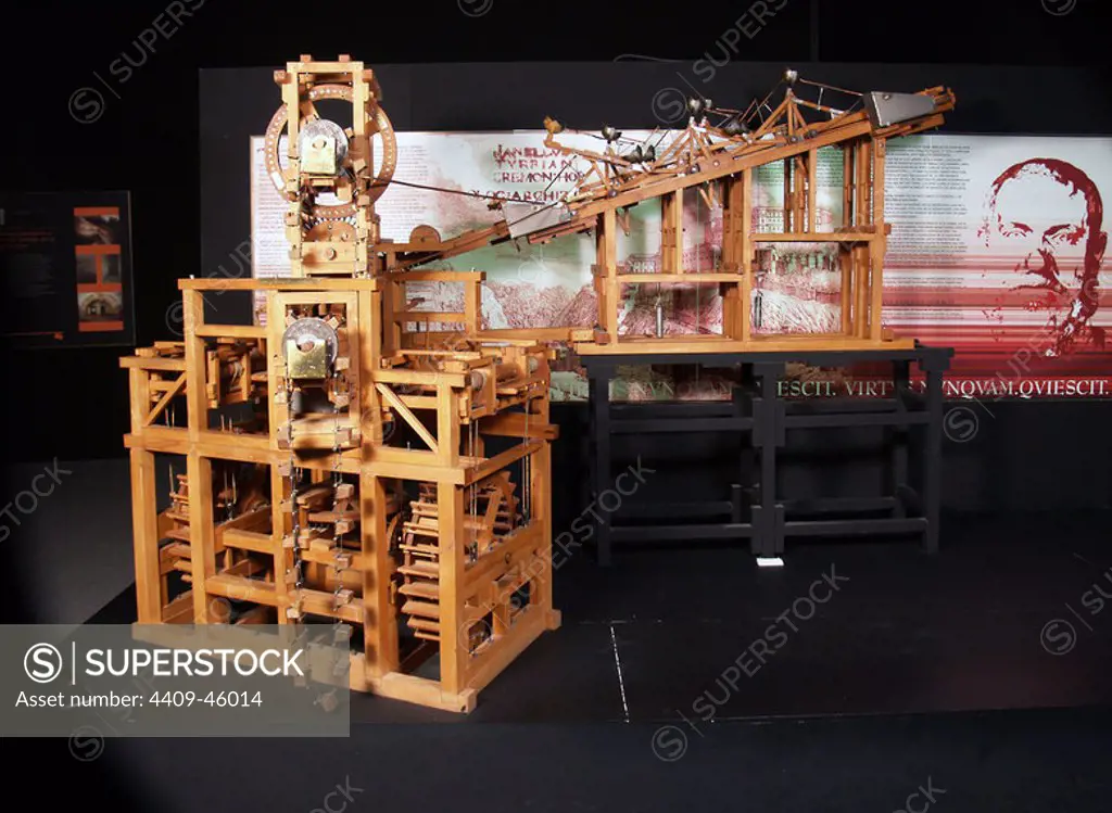 Model of an invent by engineer and inventor Juanelo Turriano (1501-1585). 16th century.