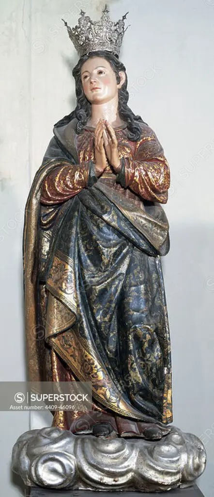 Pablo de Rojas (1549-1611). Spanish sculptor. Sculpture of Immaculate Conception. From the Church of Saint John of the Kings, Granada. Cathedral of Granada. Spain.