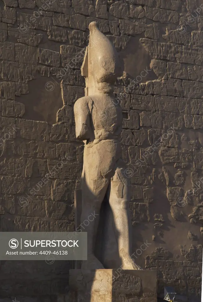 Ramesses II. New Kingdom. Temple of Luxor. Egypt.