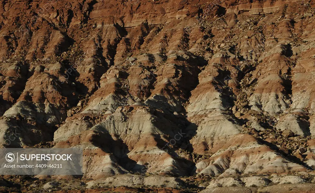 ESTADOS UNIDOS. Panorámica del paisaje de los alrededores del Gran Cañón (Grand Canyon). Estado de Arizona.