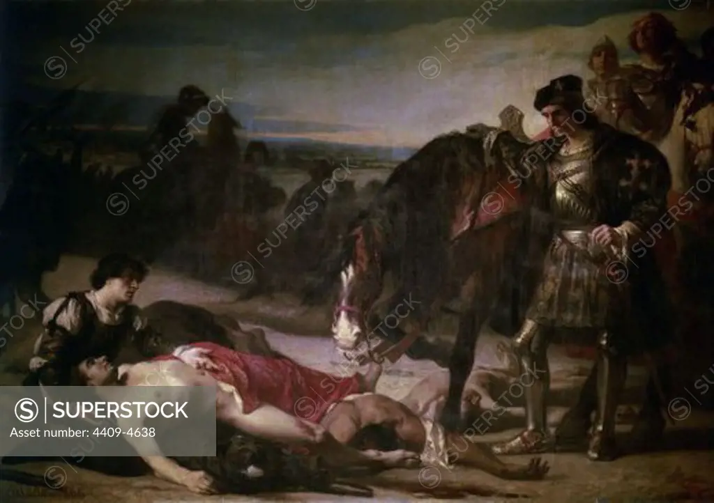 The Great Captain and the Duke of Nemours. Battle of Ceriñola. 1503. Madrid, Senate. Author: CASADO DEL ALISAL, JOSE. Location: SENADO-PINTURA, MADRID, SPAIN.
