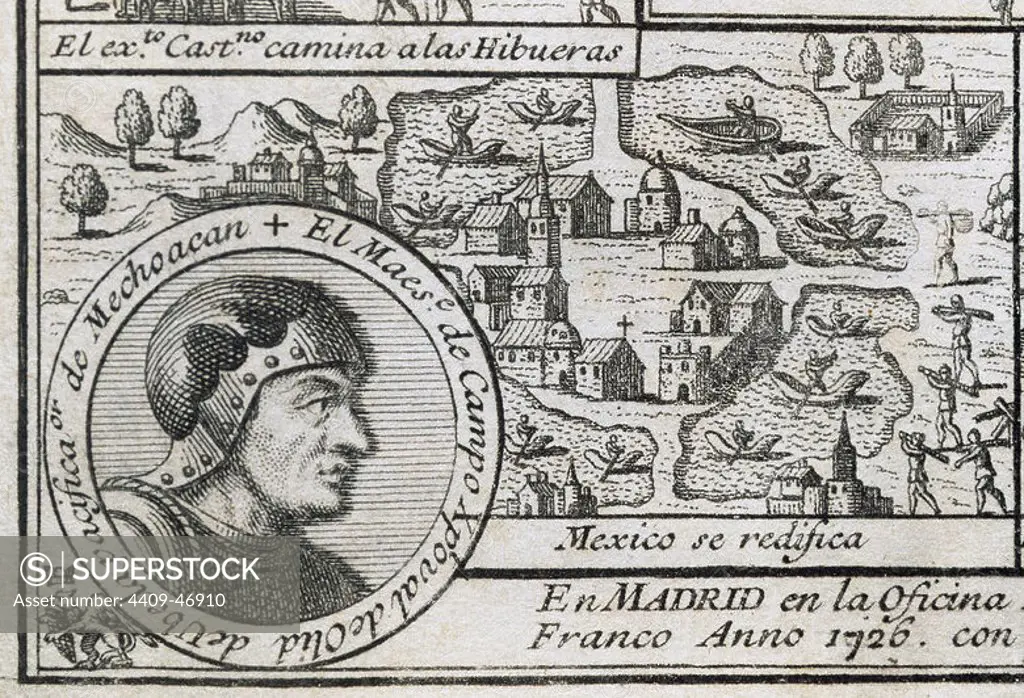 Cristobal de Olid (1488-1524). Spanish conqueror. Engraving, 1726. Library University of Barcelona. Spain.