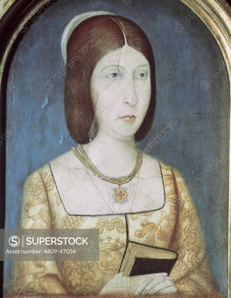 Isabella I of Castile (1451-1504). Queen of Castile. Portrait. Painting.